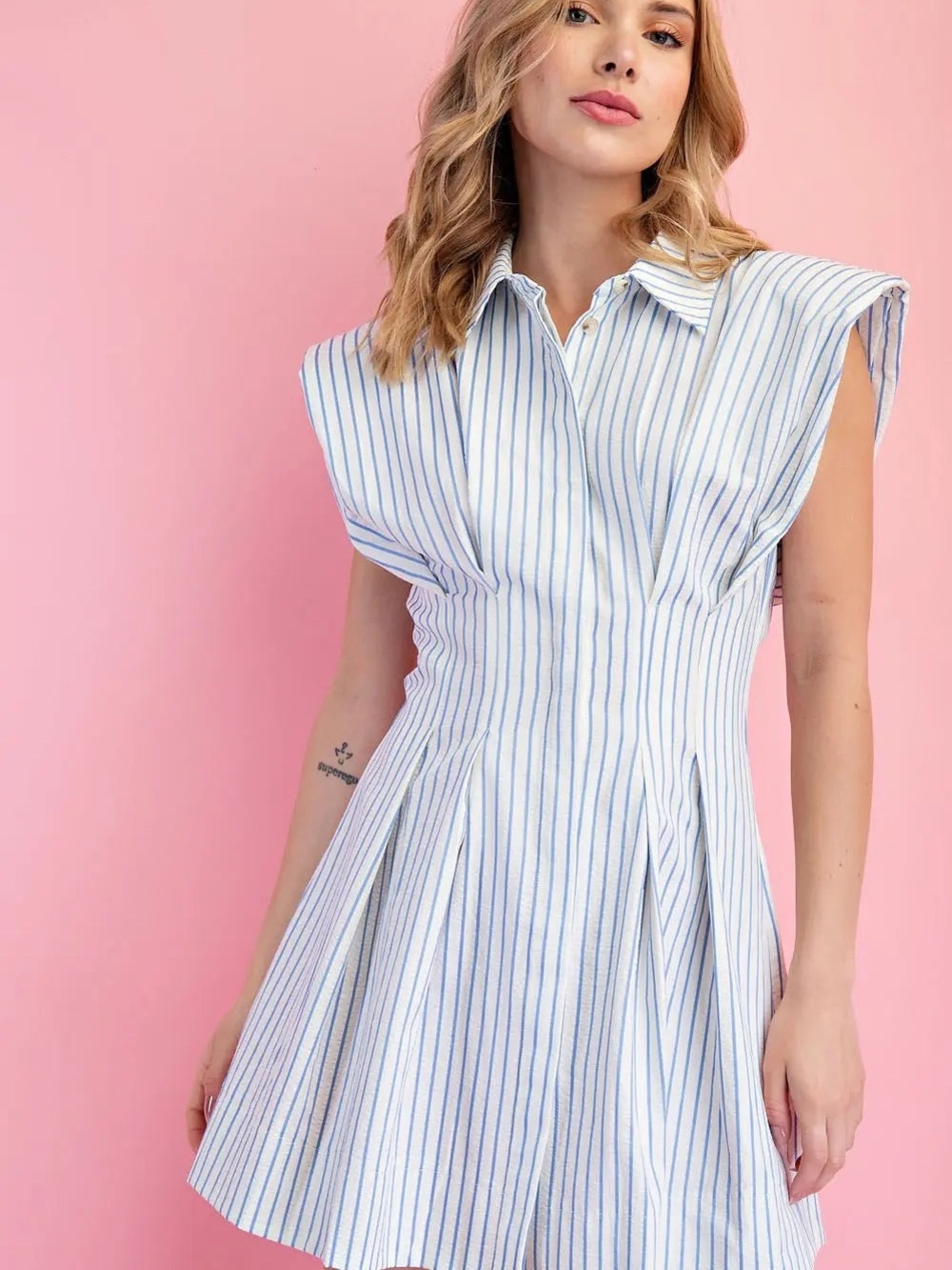 Pant Store Harbor Striped Mini Dress